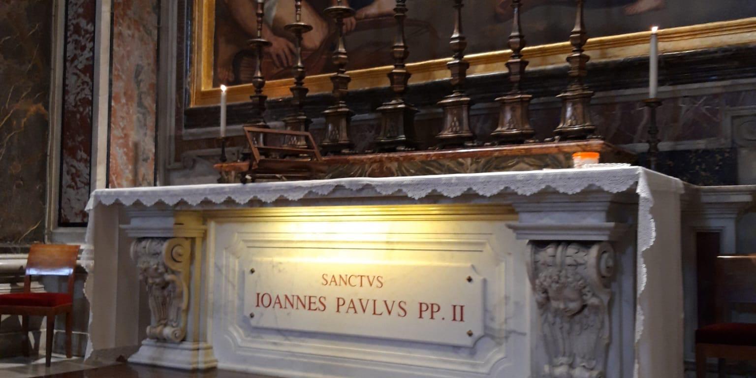 Grób św. Jana Pawła II